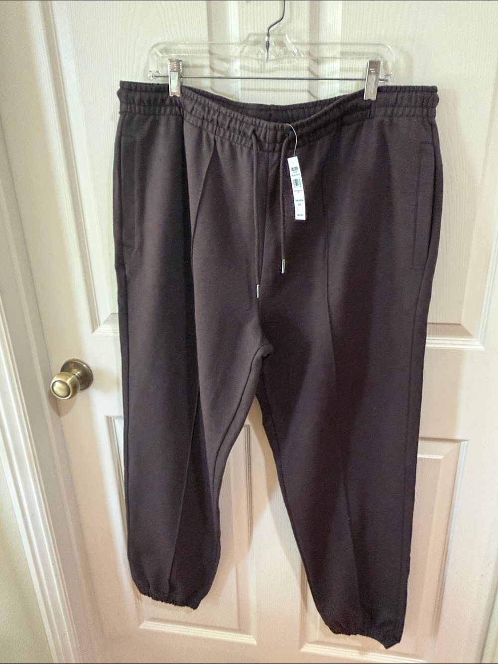 Todd Snyder Dark Mocha Travel Terry Pintuck Joggers.  Sz XL.  NWT
